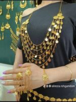 گردنبند رولباسی اماراتی/شکوفه/همه پسند/خاص/روح گندم