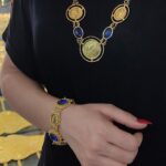 سرویس نیلگون/عروسی/بدلیجات روح گندم/طرح طلا/لاکچری/دستساز