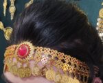 هدبند نگین دار/عروسی/طرح طلا/لاکچری/دستساز/زیورآلات روح گندم