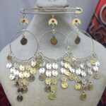 سنجاق اشرفی نقره ای/عروسی/طرح طلا/لاکچری/دستساز/بدلیجات روح گندم