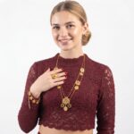 رولباسی پرنسس طرح طلا | عروسی و مهمانی | روح گندم - تصویر 2