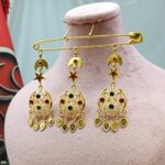 سنجاق زیر گلو اناری | عروسی و تولد | روح گندم