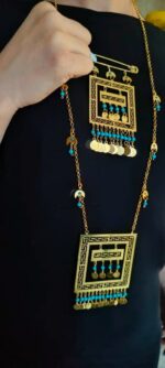 گردنبند ورساچه خاص/عروسی/طرح طلا/زیورآلات روح گندم/دستساز