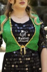 دورسخمه شمشیری یا دورجلیقه کوردی/عروسی/طرح طلا/لاکچری/دستساز - تصویر 3