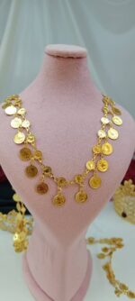 خار یاعقدرو سکه ای الیزابت/طرح طلا/زیورآلات روح گندم/دستساز - تصویر 2