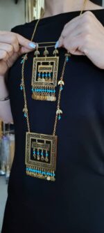 گردنبند ورساچه خاص/عروسی/طرح طلا/زیورآلات روح گندم/دستساز - تصویر 2