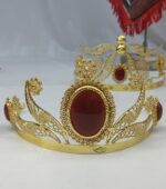 تاج دلربا/عروسی/طرح طلا/لاکچری/دستساز/زیورآلات روح گندم - تصویر 4