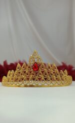 تاج دانه آتشی/عروسی/طرح طلا/لاکچری/دستساز/زیورآلات روح گندم