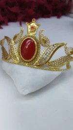 تاج فوزیه تاج دار/بدلیجات روح گندم/طرح طلا/لاکچری/دستساز