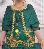 یقه بروک گل و شکوفه یا رولباسی کوردی/عروسی/طرح طلا/لاکچری/دستساز