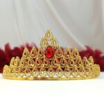 تاج دانه آتشی دست ساز طرح طلا مناسب جشن عروسی| روح گندم