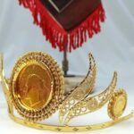 تاج پهلوی/عروسی/طرح طلا/لاکچری/دستساز/زیورآلات روح گندم