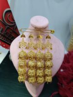 سنجاق لوستری 4 پایه/عروسی/طرح طلا/لاکچری/دستساز