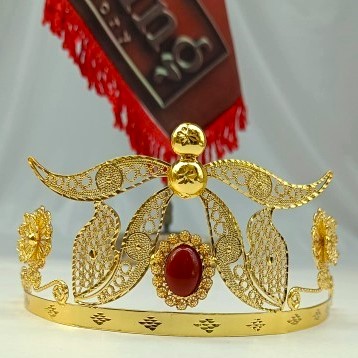 فرشته باسلام تاج فرشته ها طرح طلا دستساز مناسب عروسی جشن | روح گندم - تصویر 1