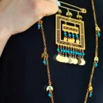 گردنبند ورساچه خاص/عروسی/طرح طلا/زیورآلات روح گندم/دستساز - تصویر 4