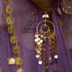 سنجاق زیر گلو نغمه/عروسی/طرح طلا/لاکچری/دستساز