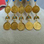 سنجاق زیر گلو سکه ای snz104/عروسی/طرح طلا/لاکچری/دستساز/شیک/زیورآلات روح گندم