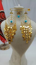 سنجاق زیر گلو نغمه snz107/عروسی/طرح طلا/لاکچری/دستساز - تصویر 2