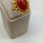 انگشتر عقیق/روح گندم/عروسی/طرح طلا/لاکچری/دستساز