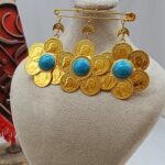 سنجاق زیر گلو گونش/عروسی/طرح طلا/لاکچری/دستساز