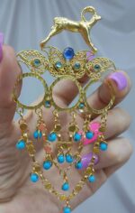 سنجاق تاج قوچ دار/عروسی/طرح طلا/لاکچری/دستساز - تصویر 2
