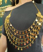 رولباسی اماراتی شکوفه Ru101/عروسی/طرح طلا/لاکچری/دستساز - تصویر 3