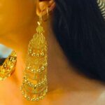 گوشواره طاووسی/عروسی/بدلیجات روح گندم/لاکچری/دستساز