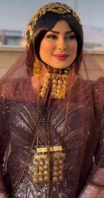 ست زیورآلات لوستری/عروسی/طرح طلا/لاکچری/دستساز - تصویر 5