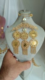 سنجاق زیر گلو شمیم/عروسی/طرح طلا/لاکچری/دستساز/بدلیجات روح گندم