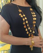 رولباسی اماراتی آرزو/عروسی/طرح طلا/لاکچری/دستساز - تصویر 2
