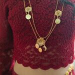 رولباسی پرنسس/عروسی/طرح طلا/لاکچری/دستساز /زیورآلات روح گندم