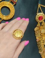 انگشتر الیزابت الگانس/بدلیجات روح گندم/عروسی/طرح طلا/لاکچری/دستساز - تصویر 2