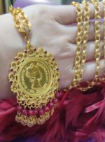 پلاک الیزابت P104/بدلیجات روح گندم/طرح طلا/شیک/خانم خاص - تصویر 2