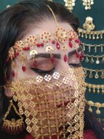 زره صورت مارشا/روح گندم/طرح طلا/لاکچری/دستساز - تصویر 2
