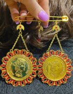 سنجاق زیر گلو ترانه/عروسی/طرح طلا/لاکچری/دستساز - تصویر 2