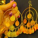 گوشواره اشراف/زیورآلات روح گندم/طرح طلا/لاکچری/خاص