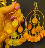 گوشواره اشراف/زیورآلات روح گندم/طرح طلا/لاکچری/خاص