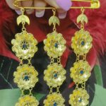 سنجاق زیر گلو پرنیان طرح طلا | مناسب عروسی و مجالس | روح گندم - تصویر 2