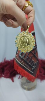 پلاک الیزابت P109/بدلیجات روح گندم/طرح طلا/خاص/دستساز - تصویر 2