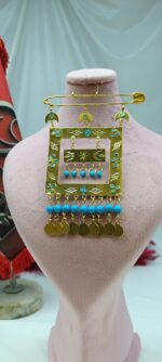 سنجاق زیر گلو آلنیا/عروسی/طرح طلا/لاکچری/دستساز - تصویر 3