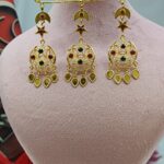 سنجاق زیر گلو اناری/عروسی/طرح طلا/لاکچری/دستساز/بدلیجات روح گندم