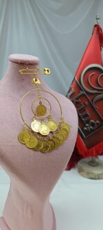 سنجاق زیر گلو هلال ماه/عروسی/طرح طلا/لاکچری/دستساز