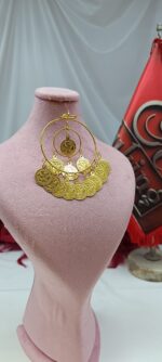 سنجاق زلفی هلال ماه/عروسی/طرح طلا/لاکچری/دستساز - تصویر 4
