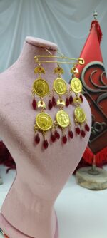 سنجاق زیر گلو پاسارگاد/عروسی/طرح طلا/لاکچری/دستساز - تصویر 4