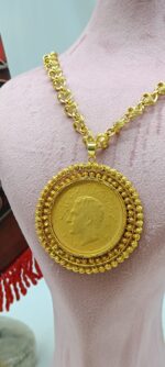پلاک پهلوی P111/زیورآلات روح گندم/طرح طلا/لاکچری/دستساز