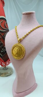 پلاک پهلوی P113/بدلیجات روح گندم/طرح طلا/لاکچری/دستساز - تصویر 2