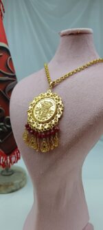 پلاک الیزابت P104/بدلیجات روح گندم/طرح طلا/شیک/خانم خاص - تصویر 4
