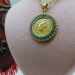 پلاک الیزابت استرالیا/زیورآلات روح گندم /عروسی/طرح طلا/لاکچری/دستساز