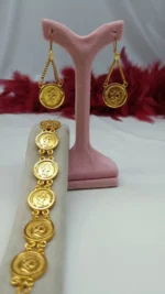 دستبند کیمیا/زیورآلات روح گندم/عروسی/طرح طلا/لاکچری/دستساز - تصویر 3