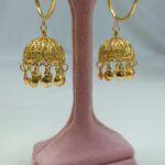 گوشواره هندی لوستری/بدلیجات روح گندم/شیک/جذاب/خاص